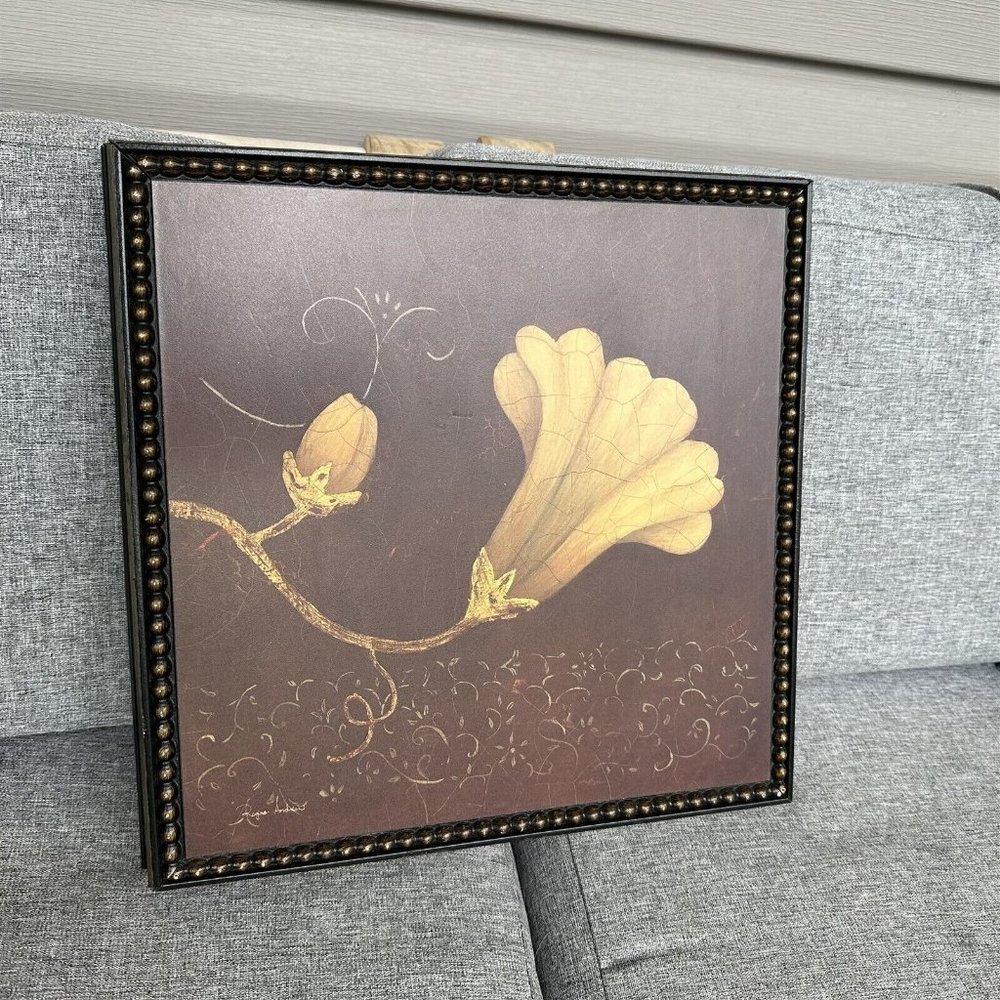 Regina Andrew Art in Motion Datura Fresco Crackle Wall Art 13 x 13